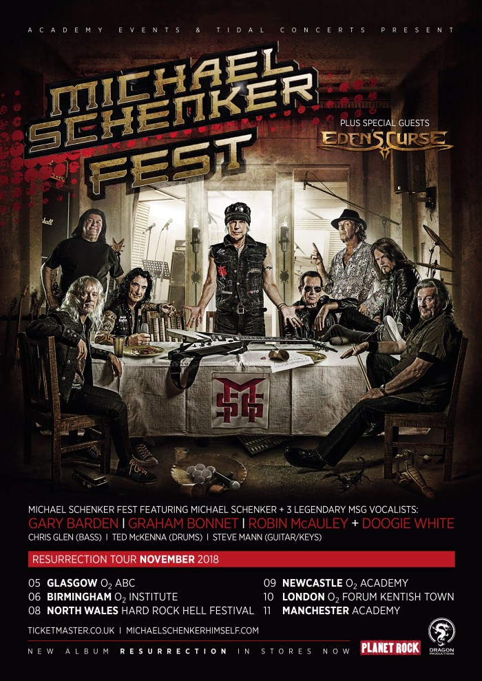 michael schenker fest 2018 uk tour advert